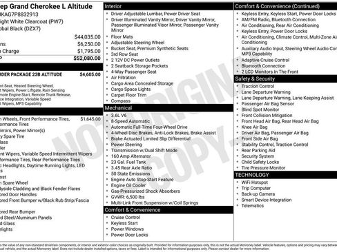 Used 2023 Jeep Grand Cherokee L Laredo AWD/4WD image 18