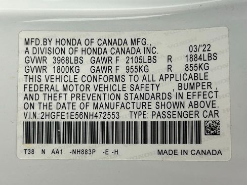 Used 2022 Honda Civic Si image 35