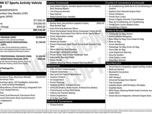 Used 2023 BMW X7 xDrive40i w/ M Sport Package AWD/4WD image 5
