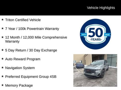 Used 2023 GMC Acadia AT4 w/ Technology Package image 5