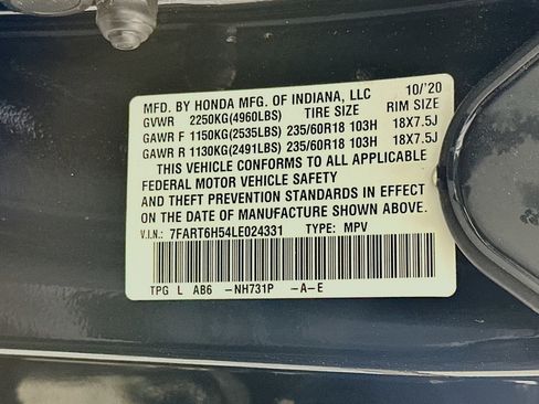 Used 2020 Honda CR-V EX image 12