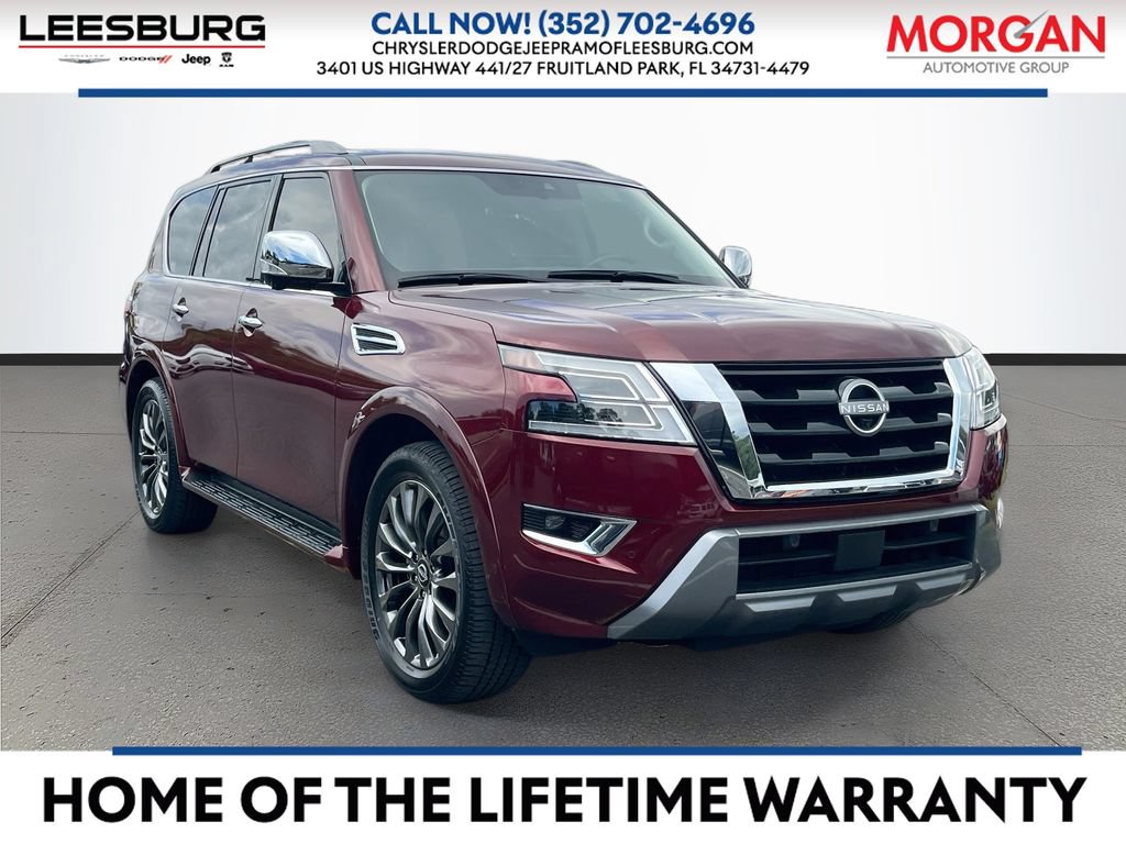 Used 2023 Nissan Armada Platinum w/ Captain's Chairs Package AWD/4WD image 1