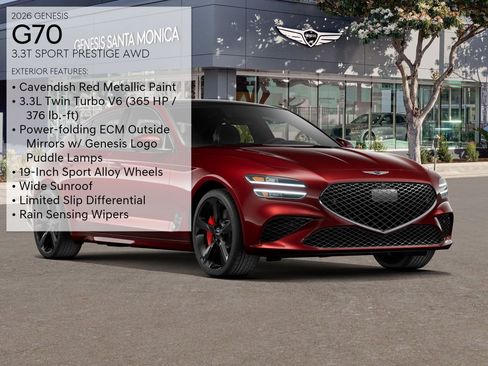 New 2026 Genesis G70 3.3T Sport Prestige image 3