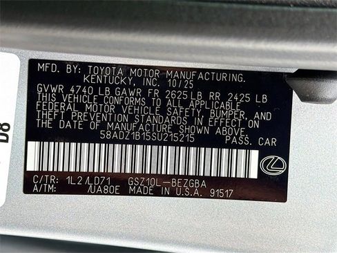 New 2025 Lexus ES 350 w/ Premium Package image 43