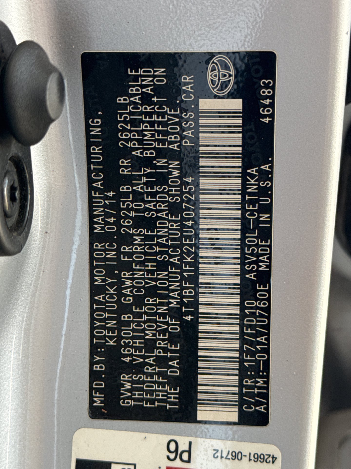 Used 2014 Toyota Camry LE FWD image 17