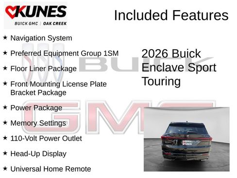 New 2026 Buick Enclave Sport Touring w/ Power Package AWD/4WD image 2