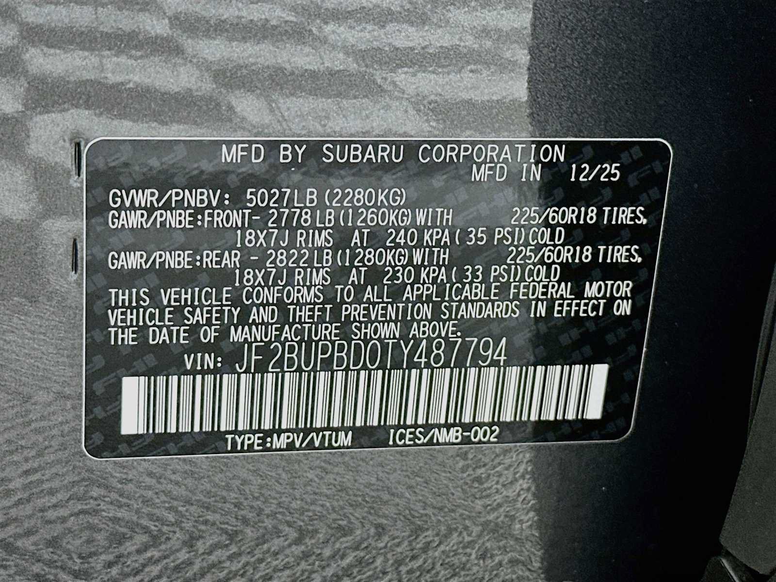 Certified 2026 Subaru Outback Premium AWD/4WD image 31