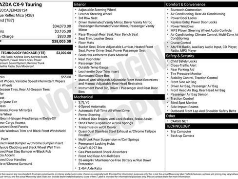 Used 2014 MAZDA CX-9 Touring w/ Touring Technology Package image 12