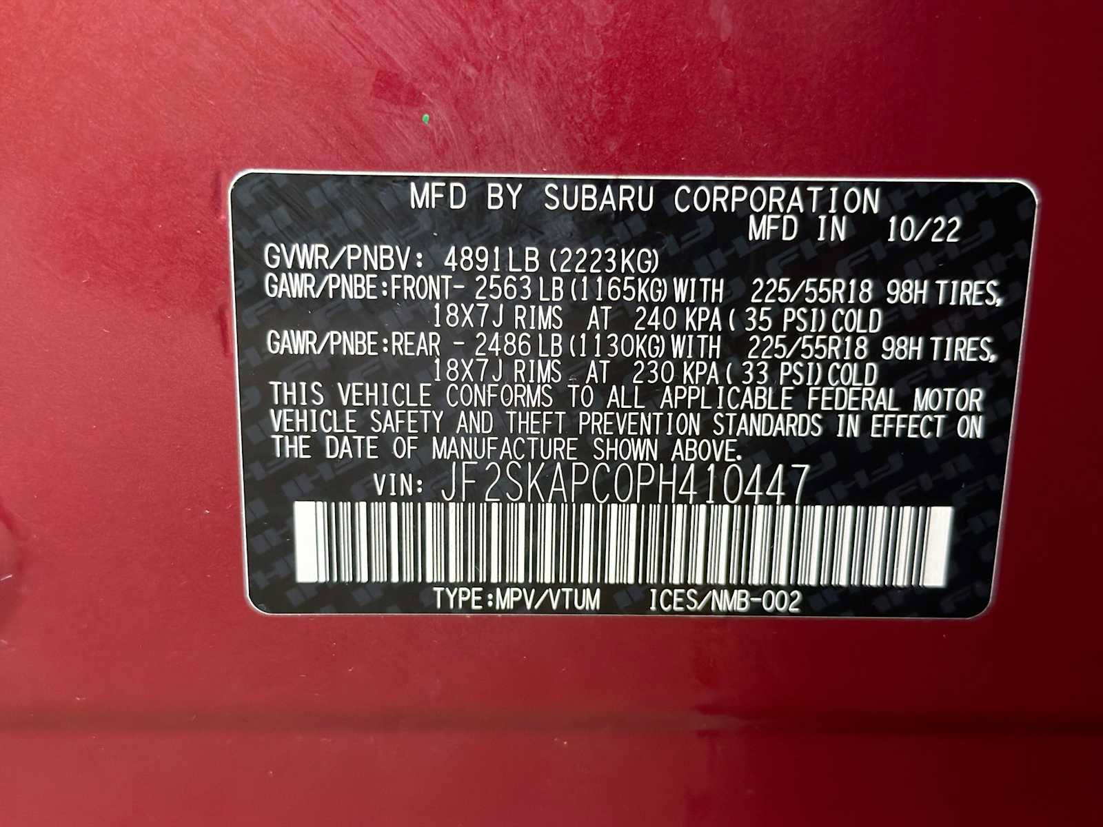 Certified 2023 Subaru Forester Limited AWD/4WD image 32