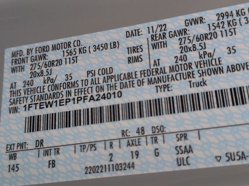 Certified 2023 Ford F150 XLT w/ Equipment Group 302A High image 36