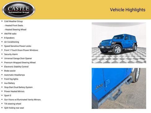 Used 2023 Jeep Wrangler Unlimited Sport AWD/4WD image 7