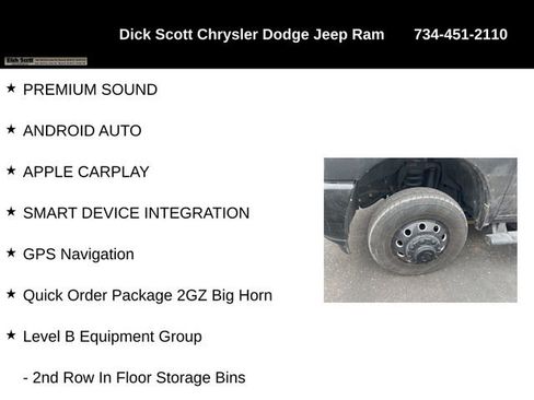 Used 2021 RAM 3500 Big Horn w/ Level B Equipment Group AWD/4WD image 9