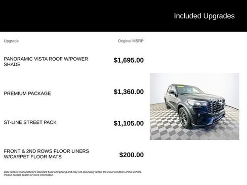 Certified 2025 Ford Explorer ST-Line w/ Premium Package AWD/4WD image 6