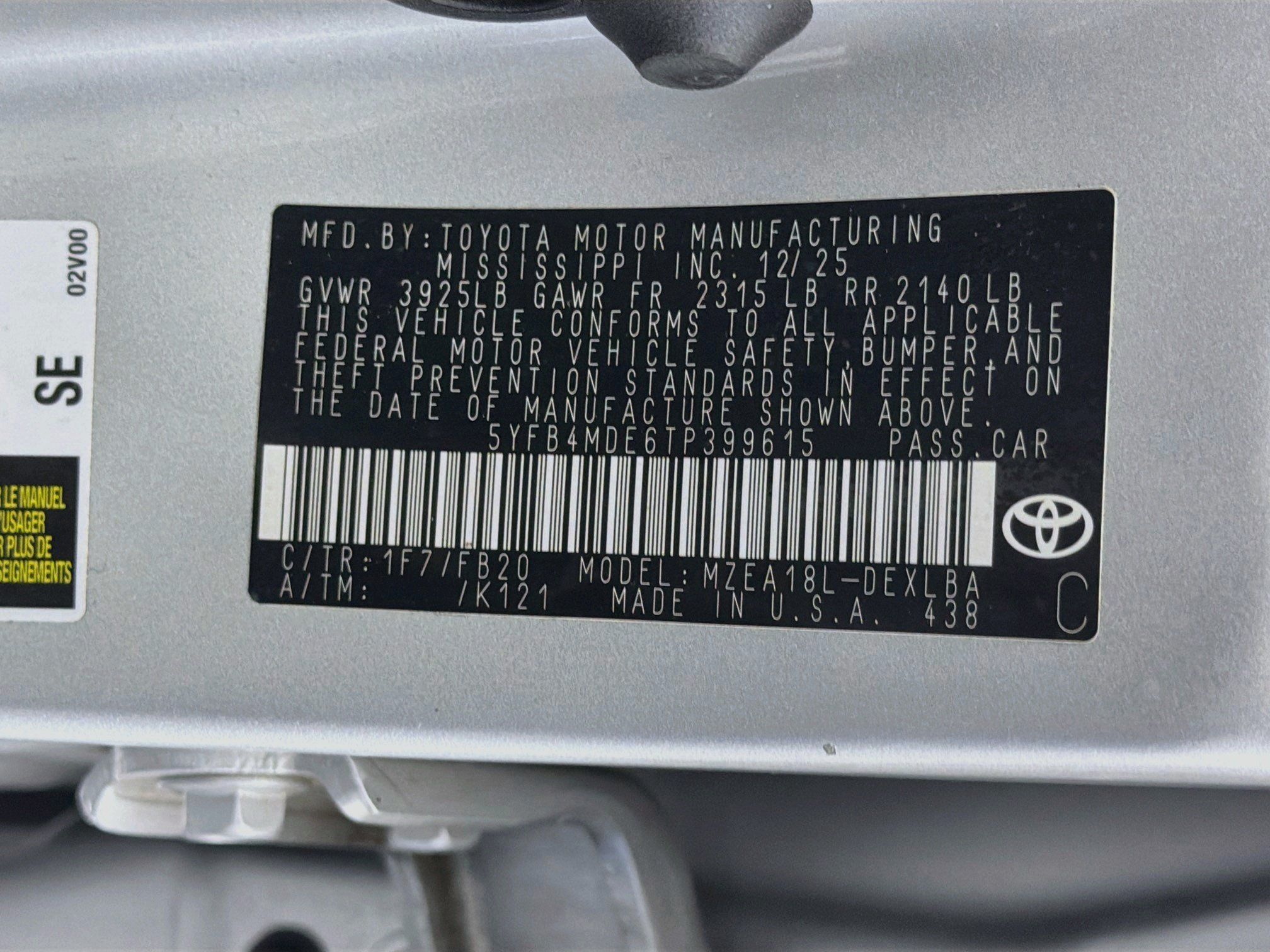 Used 2026 Toyota Corolla LE FWD image 12