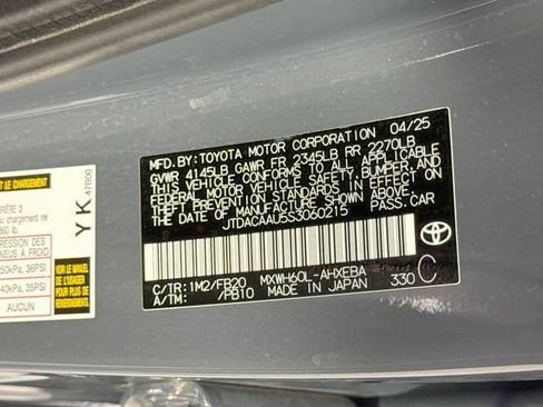 Certified 2025 Toyota Prius LE FWD image 31
