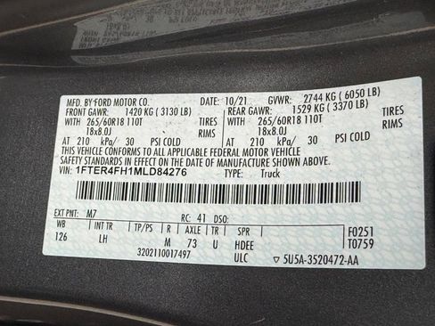 Used 2021 Ford Ranger XLT w/ Equipment Group 301A Mid AWD/4WD image 29