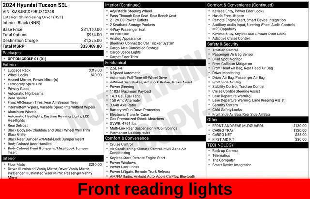 Used 2024 Hyundai Tucson SEL AWD/4WD image 59