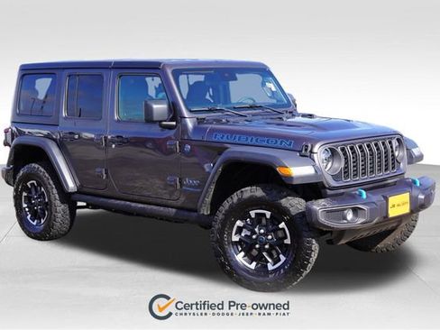 Certified 2025 Jeep Wrangler Unlimited Rubicon 4xe w/ Safety Group image 1