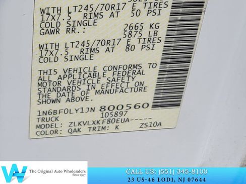 Used 2018 Nissan NV 2500 SV image 25