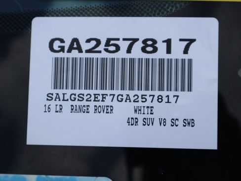 Used 2016 Land Rover Range Rover Supercharged AWD/4WD image 7