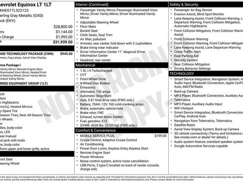 New 2026 Chevrolet Equinox LT w/ Safety and Technology Package FWD image 18