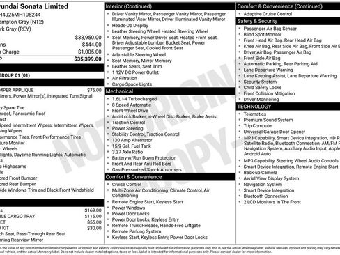 Used 2021 Hyundai Sonata Limited FWD image 6