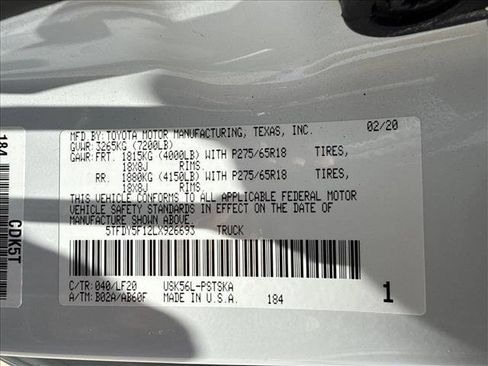 Used 2020 Toyota Tundra TRD Pro AWD/4WD image 21