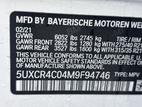 Used 2021 BMW X5 sDrive40i w/ Convenience Package RWD image 32