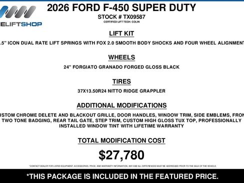 Used 2026 Ford F450 Platinum w/ Platinum Plus Package AWD/4WD image 2