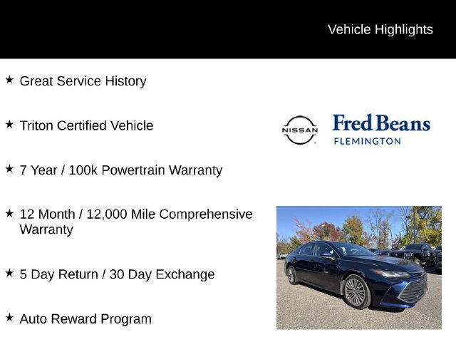 Used 2021 Toyota Avalon Limited w/ Advanced Safety Package FWD image 5