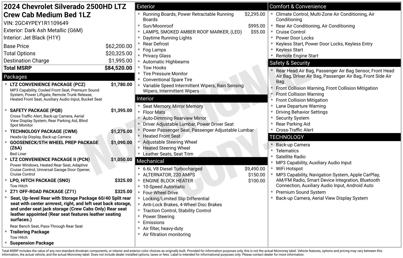 Used 2024 Chevrolet Silverado 2500 LTZ w/ LTZ Convenience Package AWD/4WD image 35