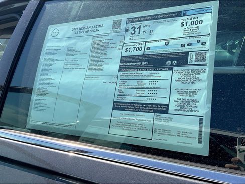 New 2025 Nissan Altima 2.5 SR w/ SR Premium Package image 24