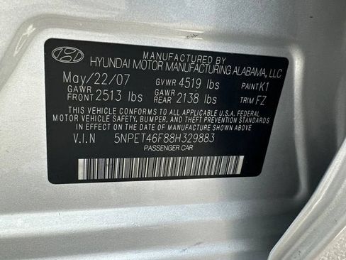 Used 2008 Hyundai Sonata GLS FWD image 15
