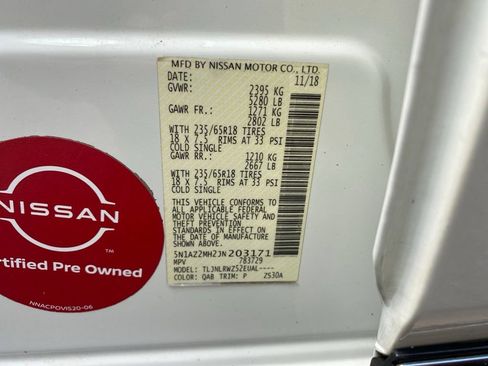Used 2018 Nissan Murano SL w/ Cargo Package AWD/4WD image 25