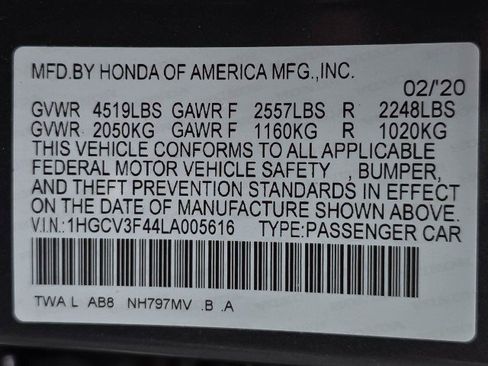 Used 2020 Honda Accord EX image 42
