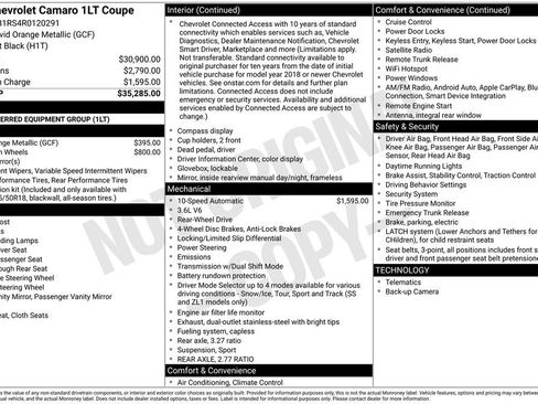 Used 2024 Chevrolet Camaro LT RWD image 6