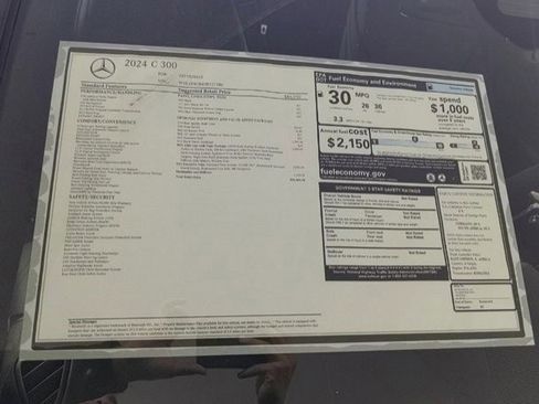 New 2024 Mercedes-Benz C 300 Sedan image 22