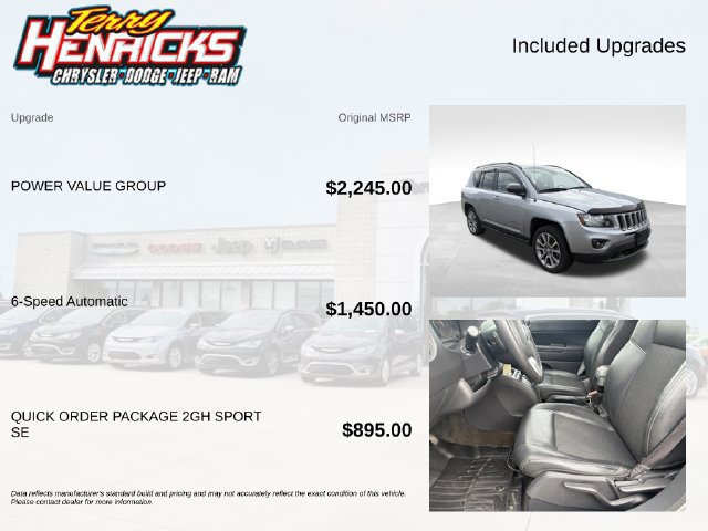 Used 2017 Jeep Compass Sport w/ Power Value Group AWD/4WD image 8
