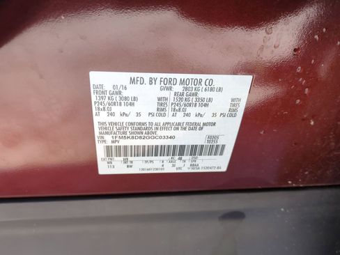 Used 2016 Ford Explorer XLT w/ Equipment Group 202A image 38