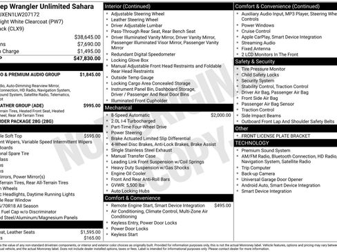 Used 2020 Jeep Wrangler Unlimited Sahara image 3