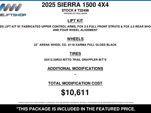 Used 2025 GMC Sierra 1500 AT4 w/ Technology Package image 2