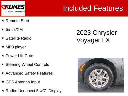 Used 2023 Chrysler Voyager LX FWD image 3