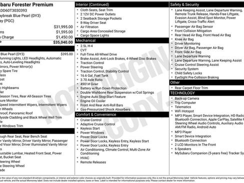 Certified 2026 Subaru Forester Premium AWD/4WD image 56