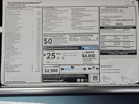 Used 2026 BMW X5 sDrive40i image 17