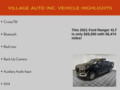 Used 2021 Ford Ranger XLT w/ Equipment Group 301A Mid image 14