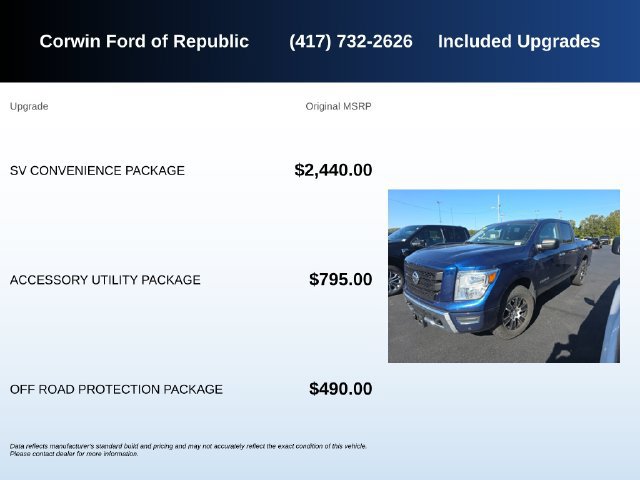 Used 2021 Nissan Titan SV w/ SV Convenience Package AWD/4WD image 5