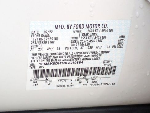 Certified 2022 Ford Explorer XLT w/ Equipment Group 202A image 41