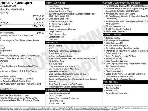 Certified 2026 Honda CR-V Sport image 37
