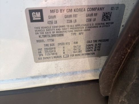 Used 2021 Chevrolet TrailBlazer RS w/ Sun and Liftgate Package image 1