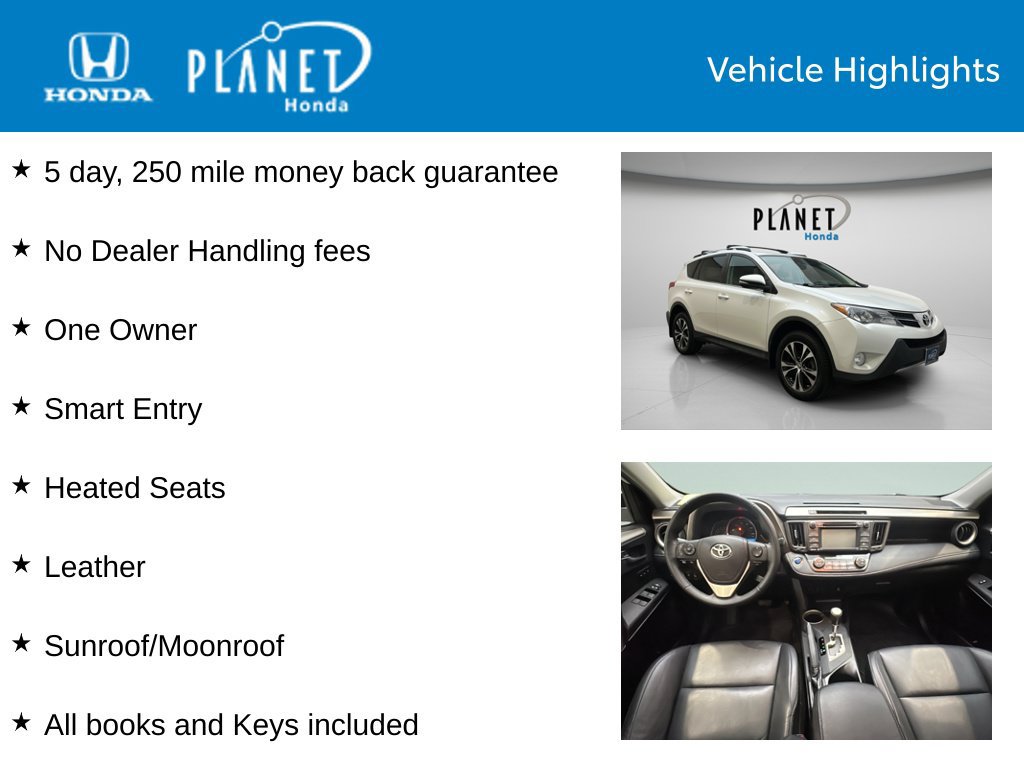 Used 2015 Toyota RAV4 Limited w/ Technology Package AWD/4WD image 4